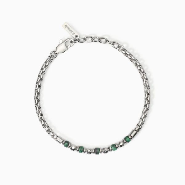 bracciale-in-acciaio-316l-malachite-sintetica